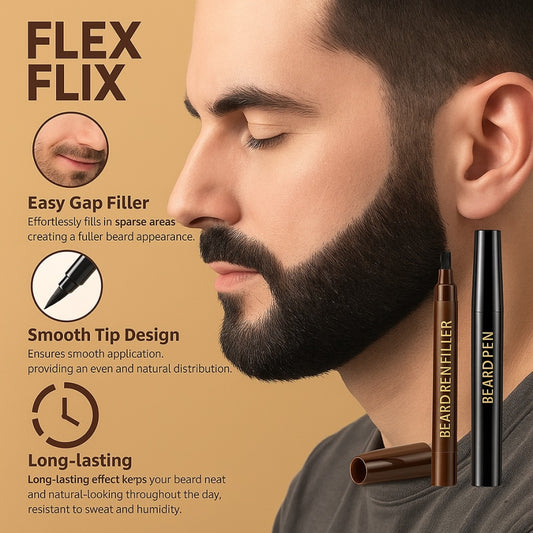 Flex Flix BeardEnhance™ Waterproof Color Pen™