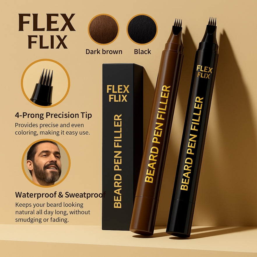 Flex Flix BeardEnhance™ Waterproof Color Pen™
